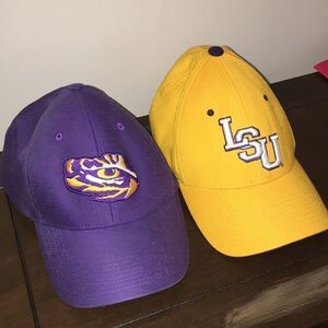 LSU Tigers gold purple faded Nike baseball cap Lane Kiffen is here Geaux Tigers